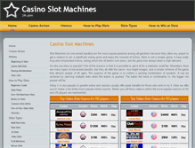 Tablet Screenshot of casinoslotmachines24.com